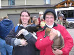 They count the puppies when you leave!  Great fun, though.