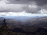 Zion Overlook, on the trip out.  It snowed during the night and it was still cold and cloudy.