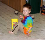 No, I wasn't going to write on the floor!!!!