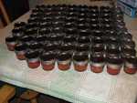 August, 74 jars of salsa, this is for the wedding.