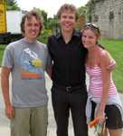 Leigh and Dave at the Newport Folk Fest with JOSH RITTER