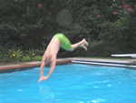 Mike diving.  He's done this before.