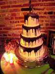 Carrie and Mike's wedding cake from Patisserie Poupon