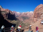 At the top of Zion Overlook