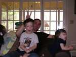 Ed and the kids, April 2010