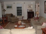 Another shot of the LR.  For 12 years we (then I) had no LR furniture.  The floors were very dark, so even with new furniture, it was kind of grim.